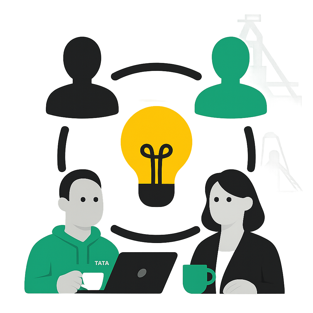 Professionele visualisatie van samenwerking of netwerk